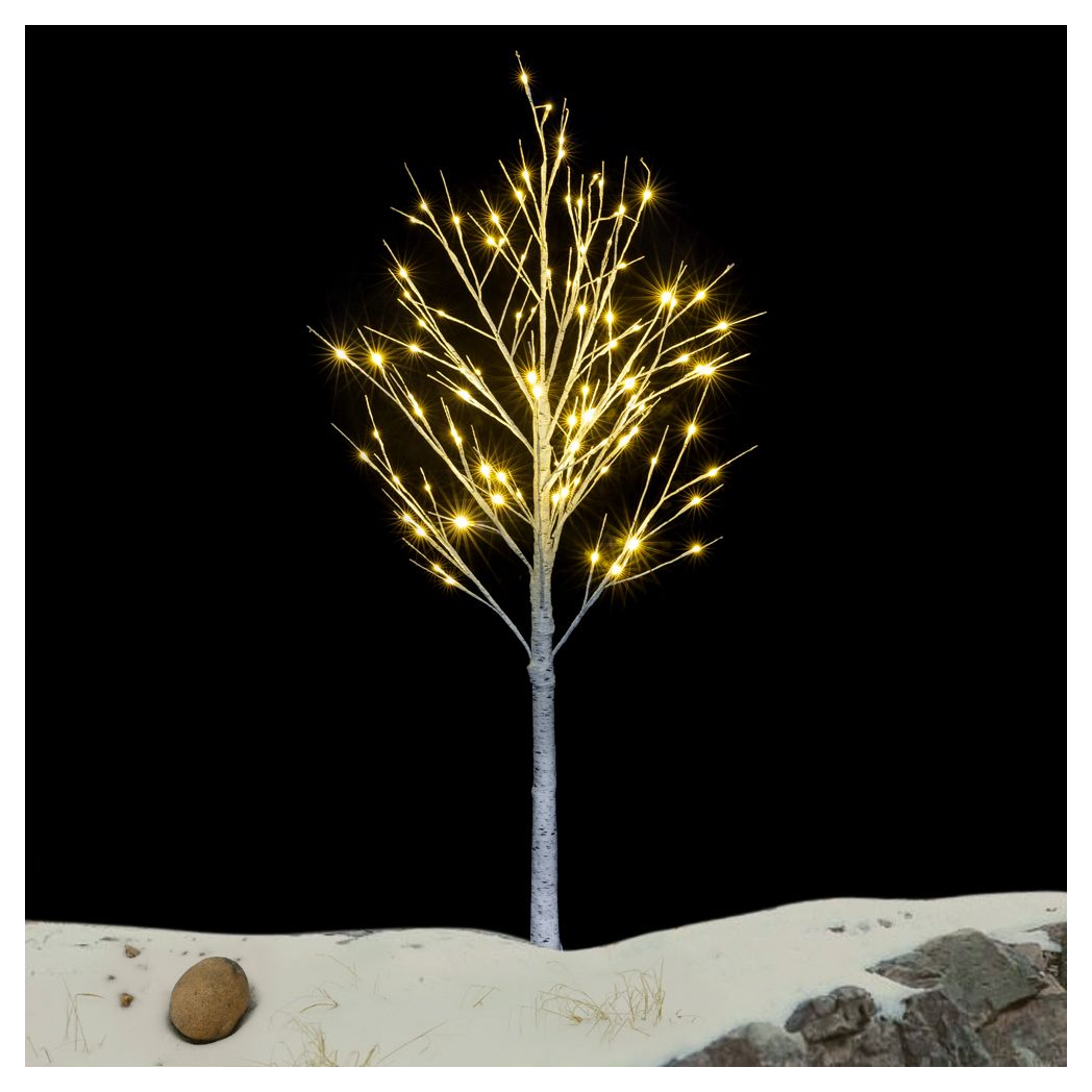 Enchanting 6FT Snowflake Christmas Tree with 96 LED