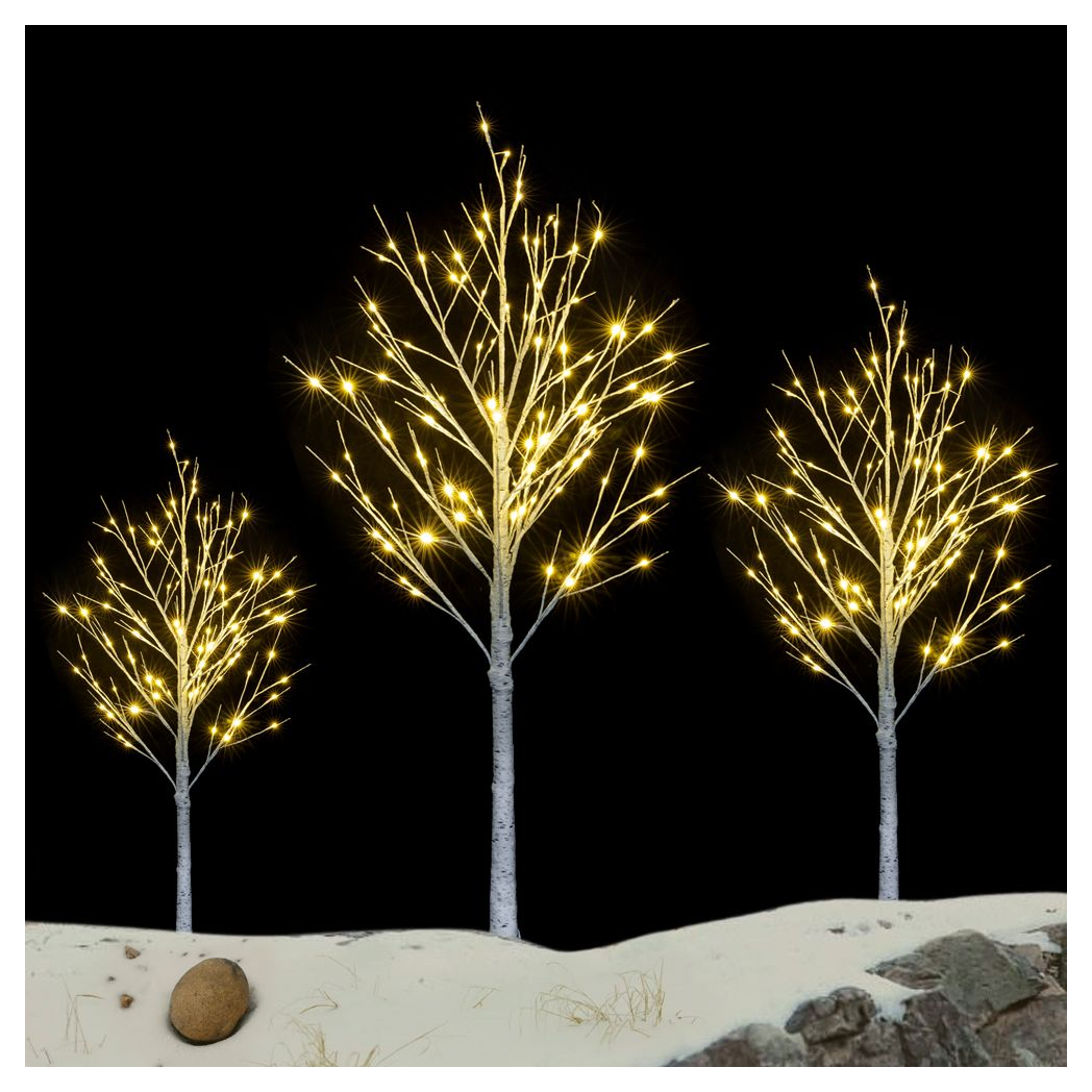 Enchanting 6FT Snowflake Christmas Tree with 96 LED