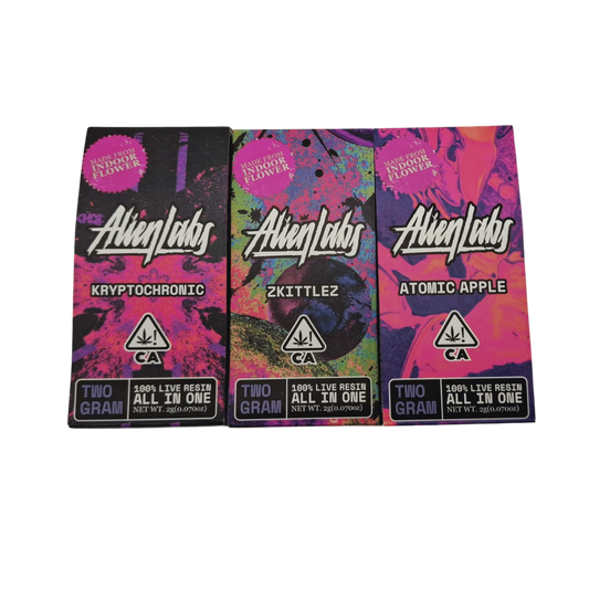 Alien Labs Empty Vape Pen – 2 Gram (0.0700 oz) | 100% Live Resin | Orange, Pink & Purple |  Bulk Available