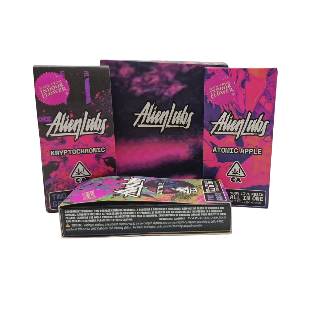 Alien Labs Empty Vape Pen – 2 Gram (0.0700 oz) | 100% Live Resin | Orange, Pink & Purple |  Bulk Available