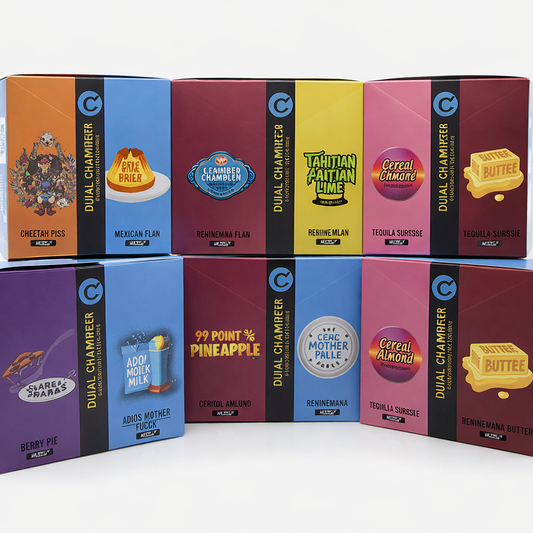 Cookies Dual Chamber Empty Vape | Digital Display | 1000mg Capacity | Dual-Side Pack of 10