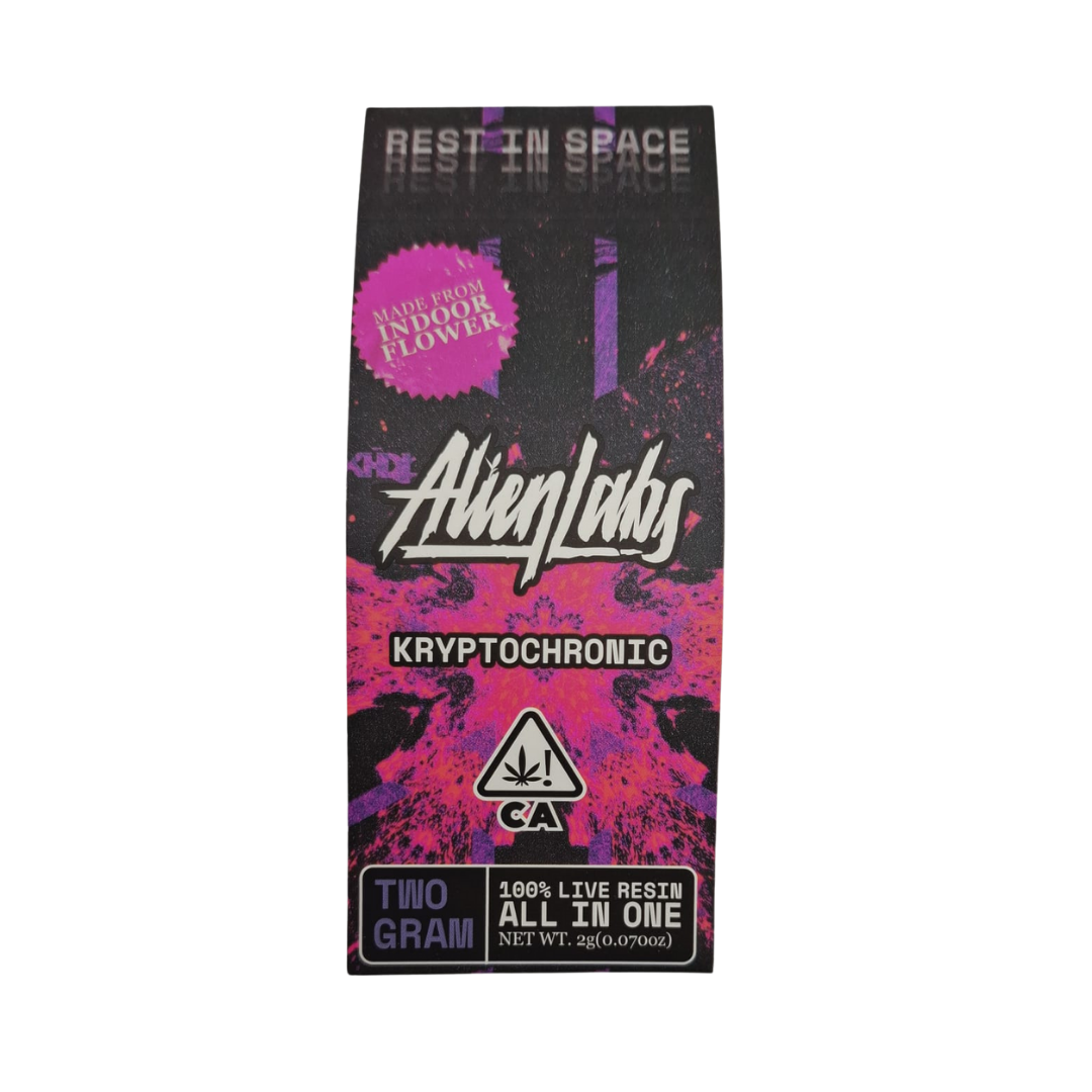 Alien Labs Empty Vape Pen – 2 Gram (0.0700 oz) | 100% Live Resin | Orange, Pink & Purple |  Bulk Available