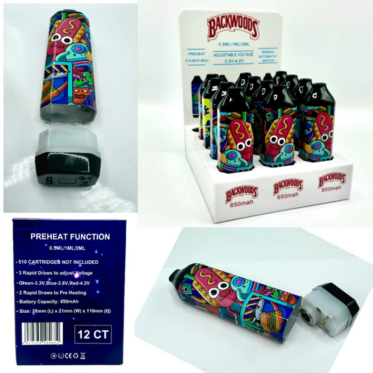 Backwoods 510 Box MOD Battery
Adjustable Voltage Vape Battery
0.5ML/1ML/2ML MOD Battery
PreHeat MOD Battery UK
Manual & Automatic Vape Switch
Backwoods MOD Battery UK
Universal 510 Thread Battery
Compact Vape MOD UK
High-Performance Vape Battery
Durable MOD Battery for Vaping
Backwoods Adjustable Voltage
Premium 510 MOD Battery UK
Portable Vape Battery UK
Backwoods PreHeat Vape Battery
Customizable Vape MOD