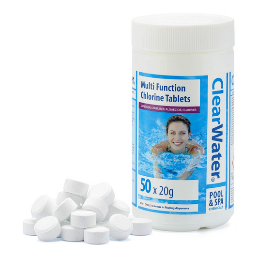 Multifunction chlorine tablets UK
Chlorine tablets for pools
Clearwater chlorine tablets
Pool maintenance products
Algaecide tablets for pools
Pool sanitiser UK
Stabiliser for swimming pools
Hot tub chlorine tablets
Chlorine clarifier tablets
4-in-1 pool care tablets
Best chlorine tablets UK
Swimming pool tablets
Chlorine tablets for hot tubs
1 kg chlorine tablets
Clearwater pool care