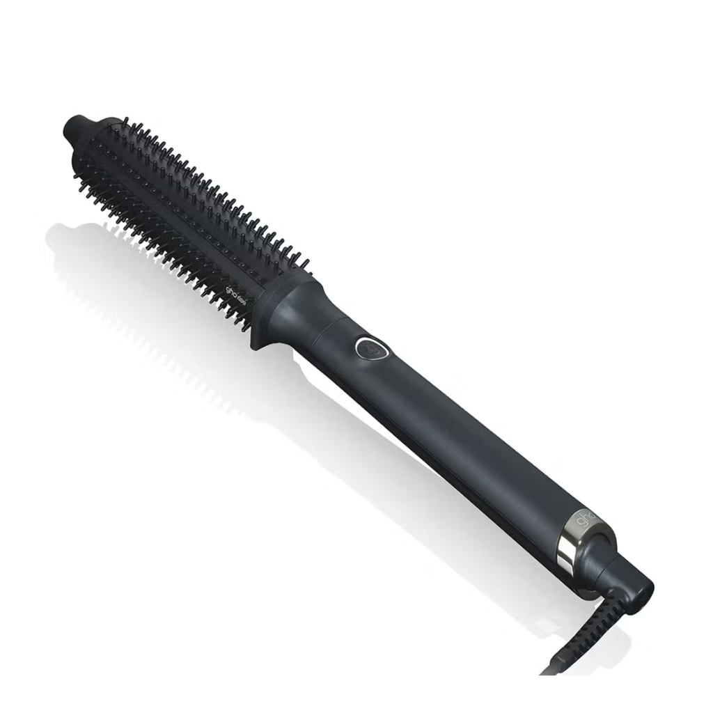 ghd Rise Professional Hot Brush, ghd hot brush, volumizing hairbrush, frizz-free hair tools, salon-quality hair styling, smooth waves UK, bouncy hair tool, ghd styling tools, hot brush for volume.