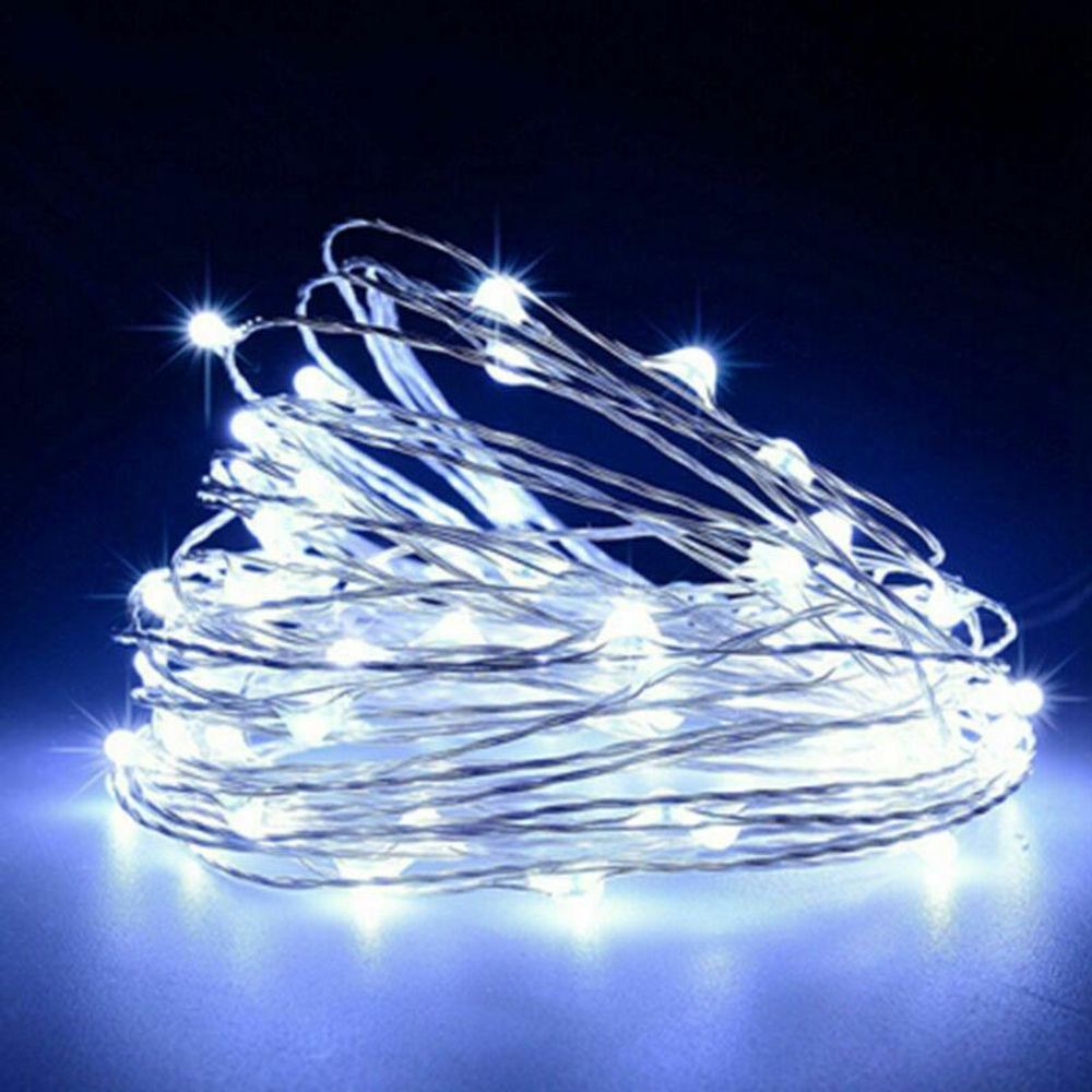 Enchanting Cold White LED Fairy Lights – 20-LED Twinkle String for All Occasions