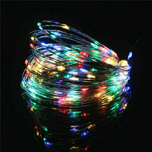 20 LED Multicolor Fairy String Lights - Battery-Powered Twinkle Decor