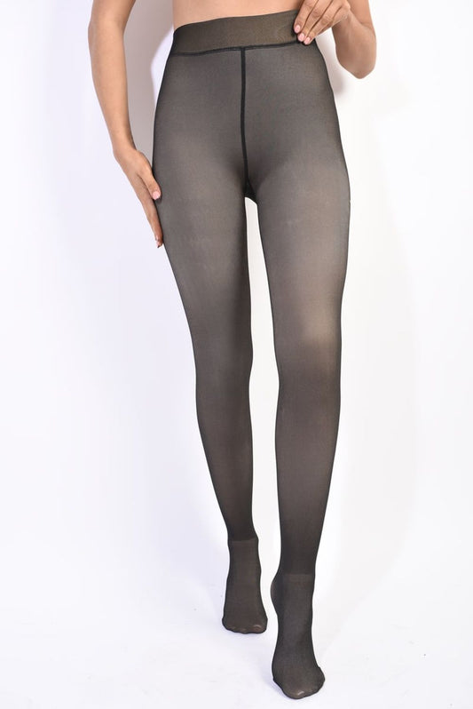 Elora Cozy Winter Fleece-Lined Tights: Style Meets Warmth!